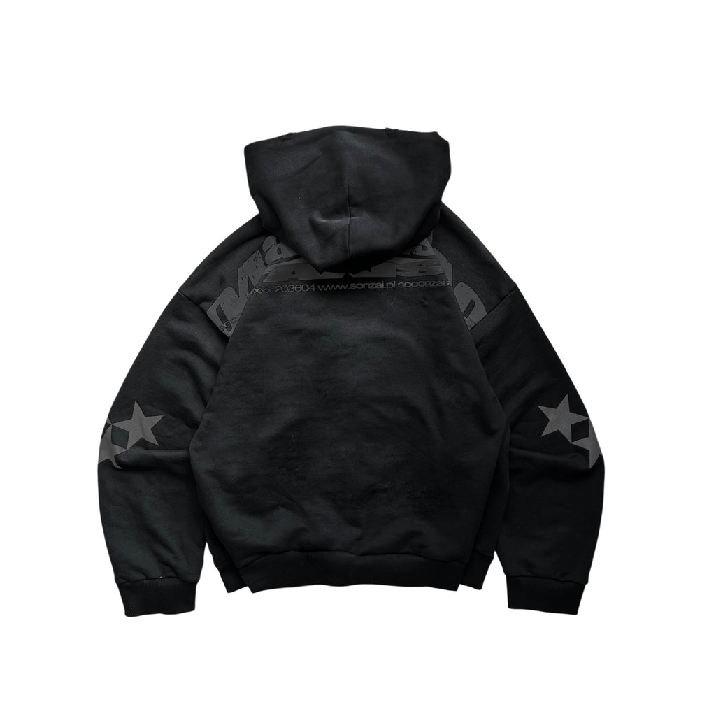 axis zip hoodie black