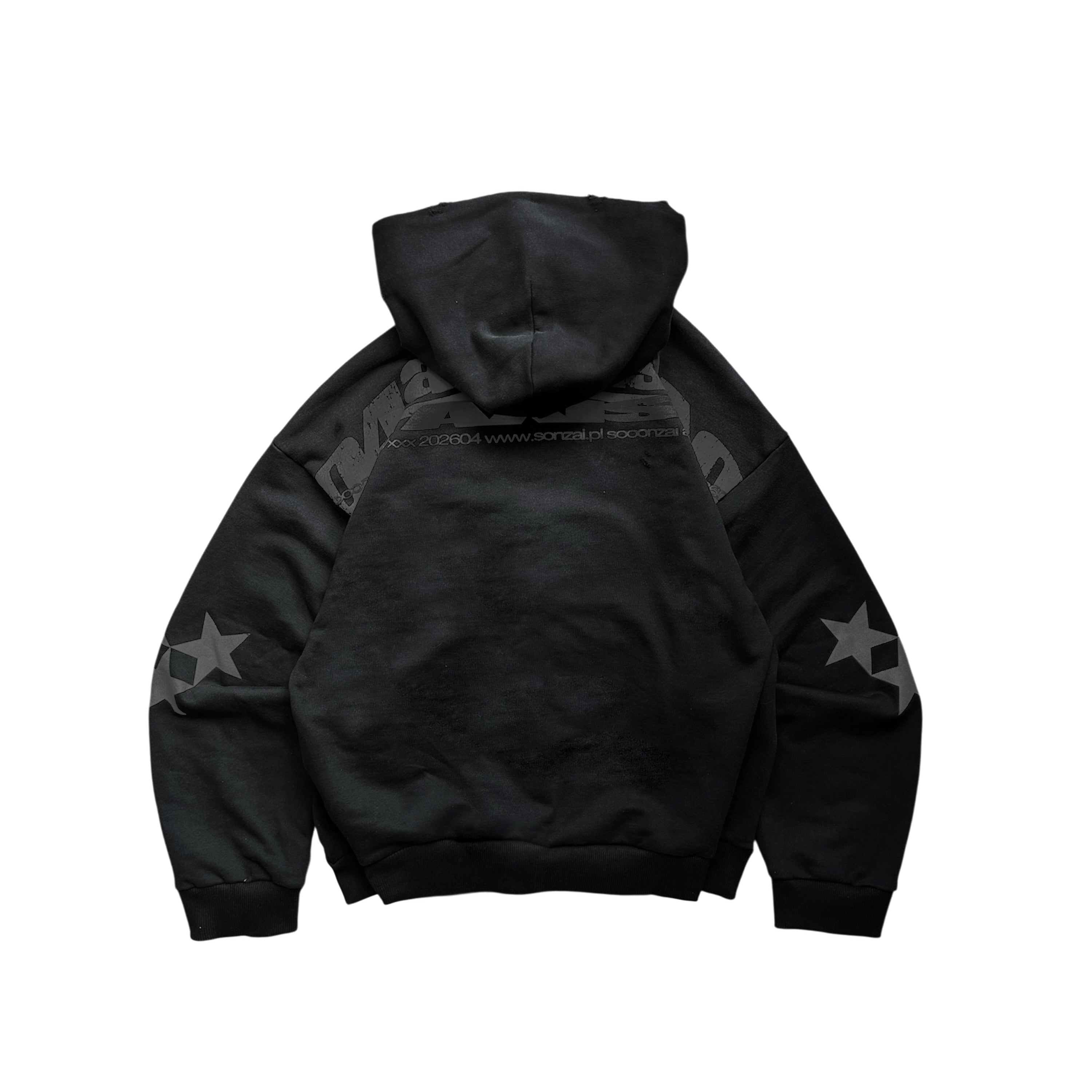 axis zip hoodie black