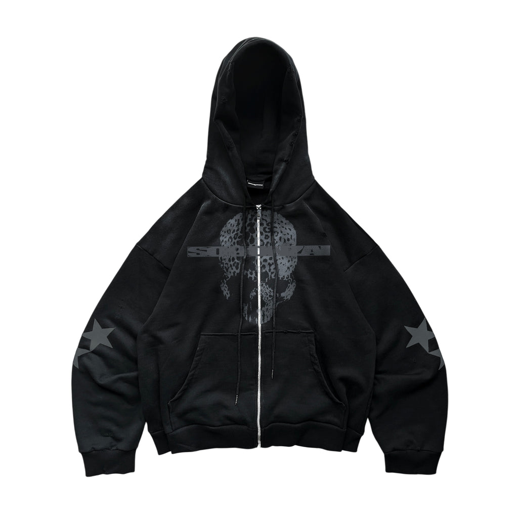 axis zip hoodie black