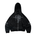 axis zip hoodie black