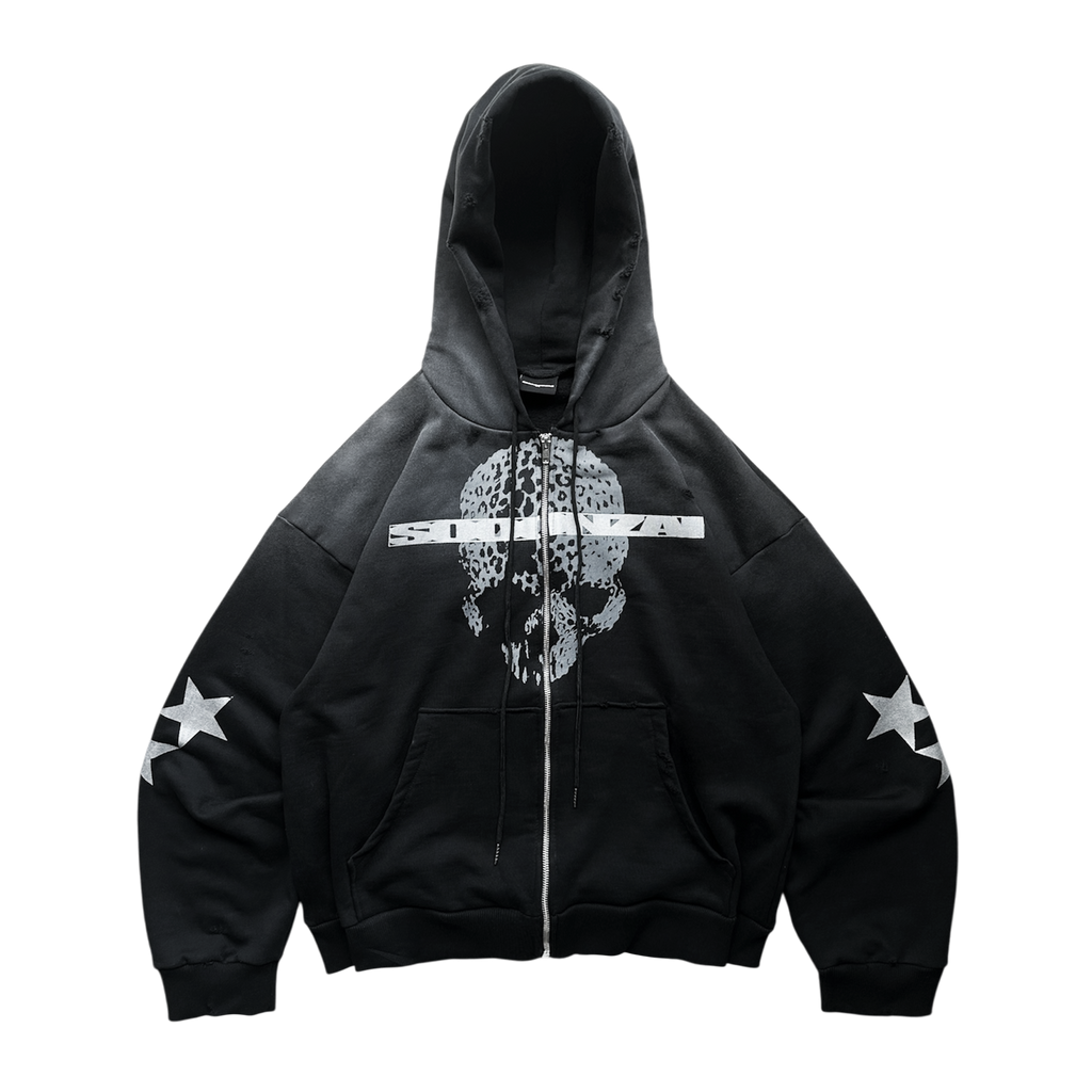 axis zip hoodie silver