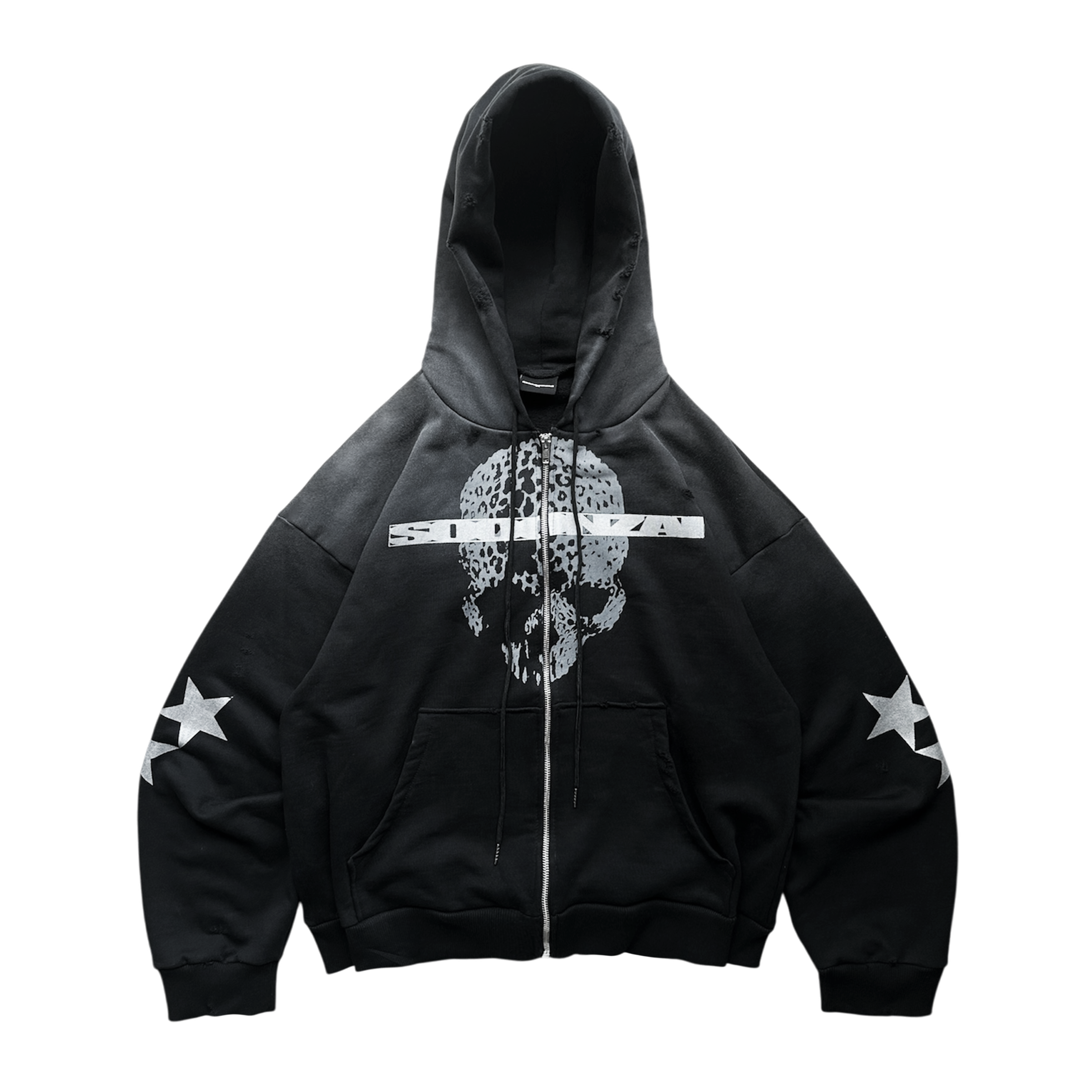 axis zip hoodie silver